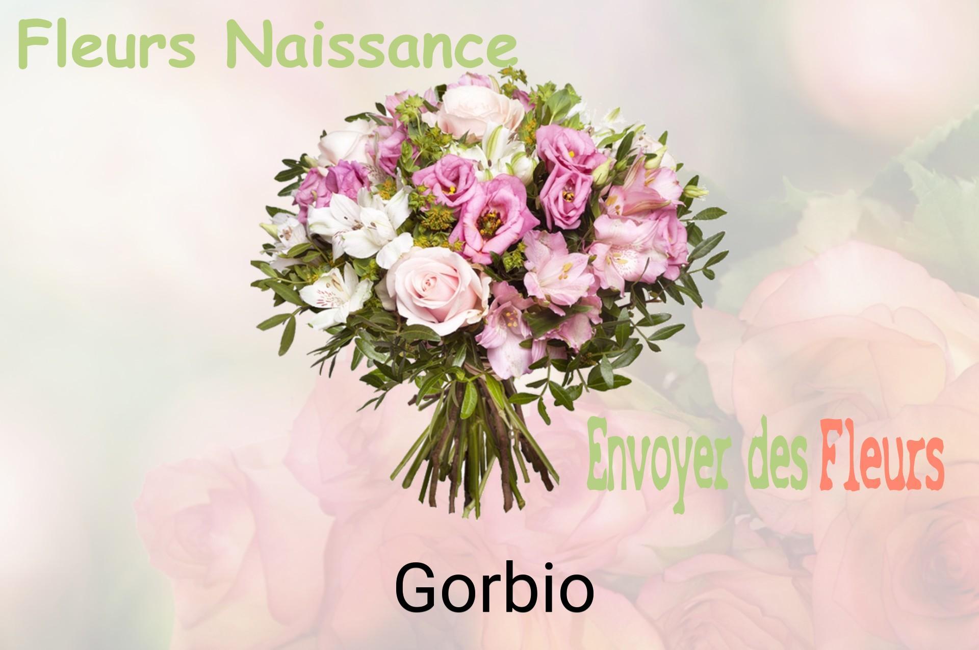 Bouquet de fleurs de naissance livré à Gorbio